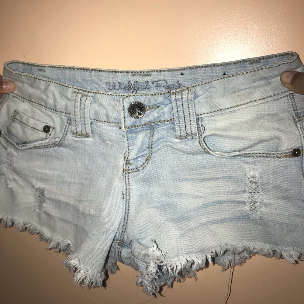 shorts size 1 light wash
